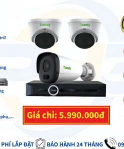 TRỌN BỘ 3 CAMERA IP TIANDY 2.0MP
